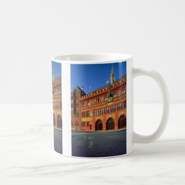 Ansicht von Rathaus von Basel, die Schweiz Kaffeetasse (Rechts)