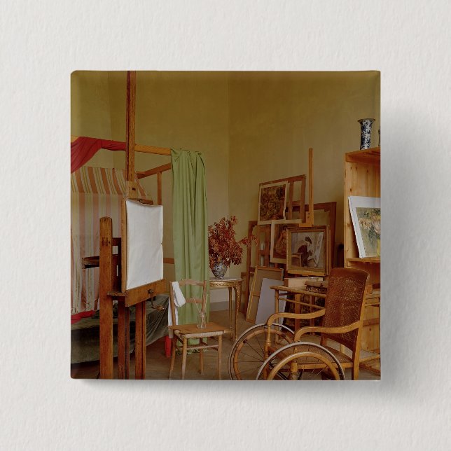 Ansicht von Renoirs Studio, ab 1907 verwendet Button (Vorderseite)