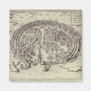 Ansicht von Rhodos, 'vom Theater der Hauptstädte Magnet
