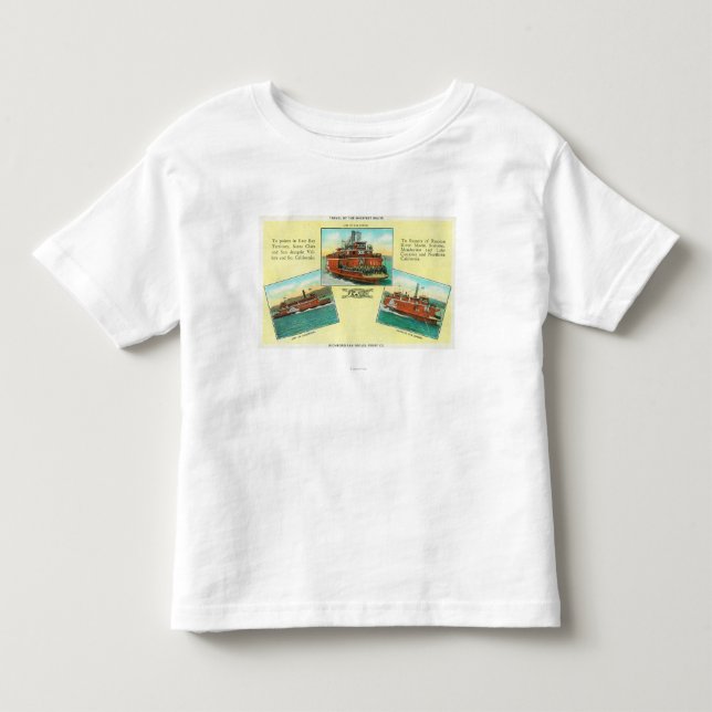 Ansicht von Richmond-San Rafael Fähren Kleinkind T-shirt (Vorderseite)