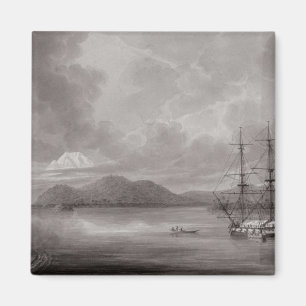 Ansicht von Riode Manila (Lithographie) Magnet