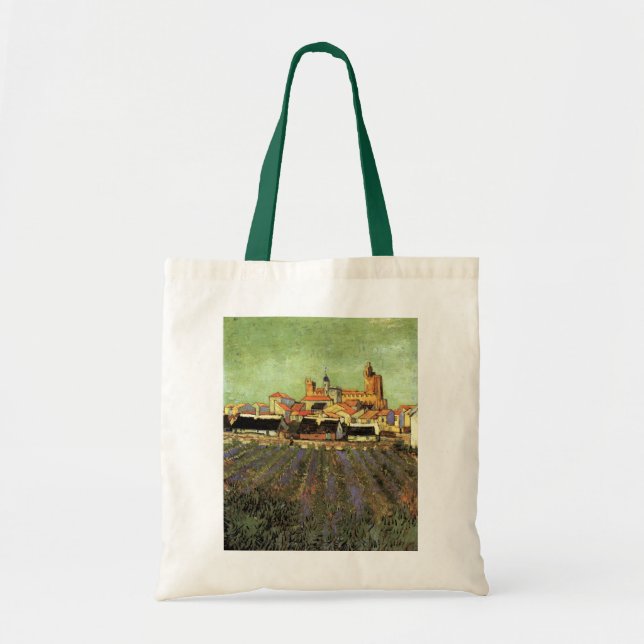 Ansicht von Saintes Maries von Vincent van Gogh Tragetasche (Vorne)