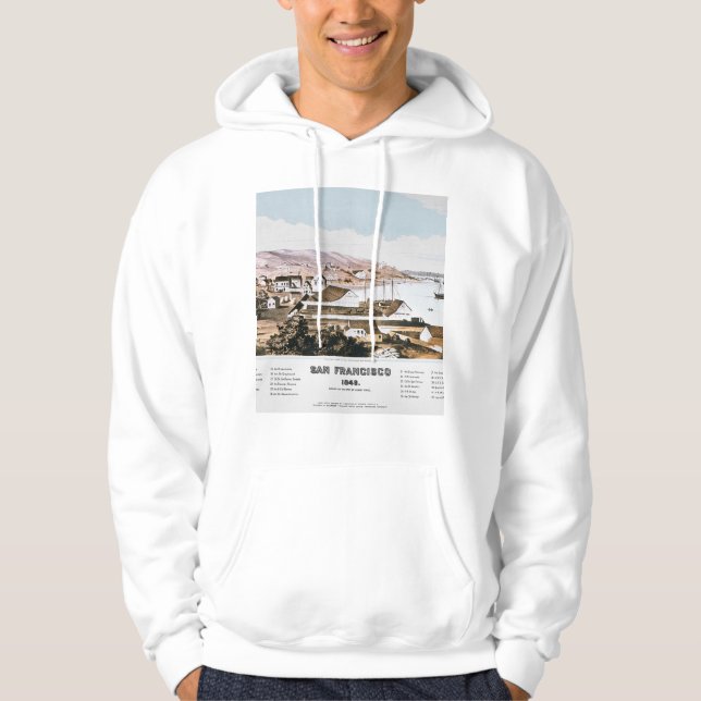 Ansicht von San Francisco, 1849 Hoodie (Vorderseite)