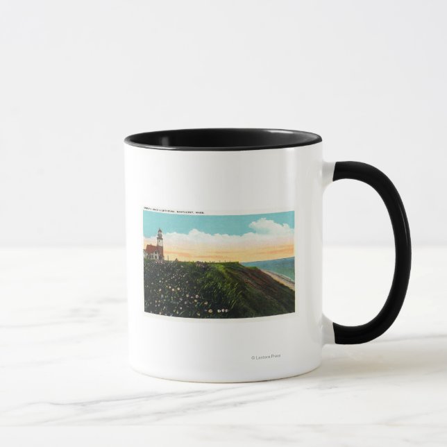 Ansicht von Sankaty Head Lighthouse Tasse (Rechts)