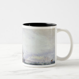 Ansicht von Scarborough, mit einem Bergmann-Brigg Zweifarbige Tasse