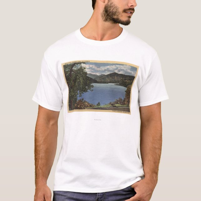 Ansicht von schönem Shasta See T-Shirt (Vorderseite)