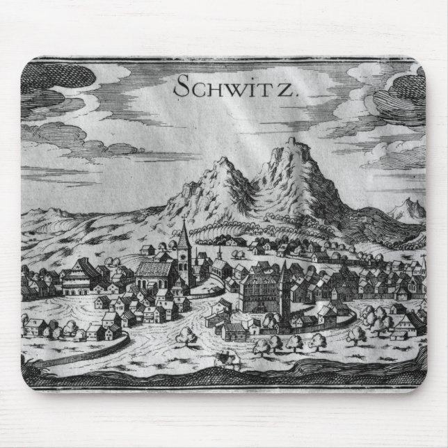 Ansicht von Schwyz Mousepad (Vorne)