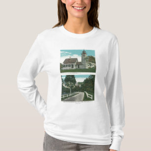 Ansicht von See Champlain Leuchtturm T-Shirt