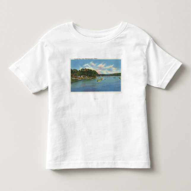 Ansicht von See Cobbosseecontee in Pernette Bucht Kleinkind T-shirt (Vorderseite)