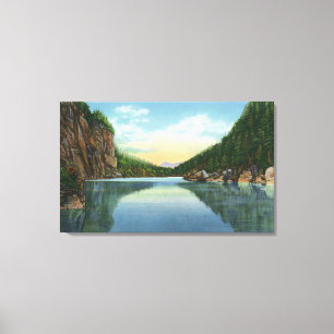 Ansicht von See Colden vom Avalanche See Leinwanddruck