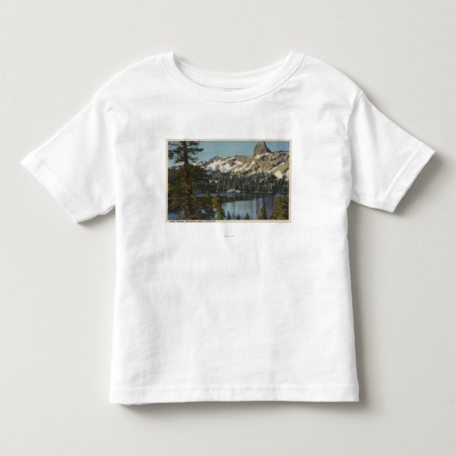 Ansicht von See George u. von hoher Sierra Kleinkind T-shirt (Vorderseite)