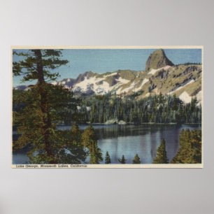 Ansicht von See George u. von hoher Sierra Poster