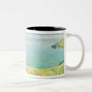 Ansicht von See Leman von Chexbres, 1905 Zweifarbige Tasse
