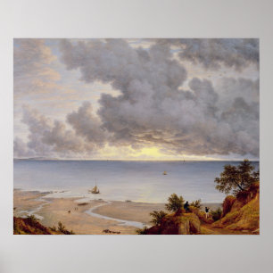 Ansicht von Shanklin, Insel von Wight, c.1827 (Öl Poster