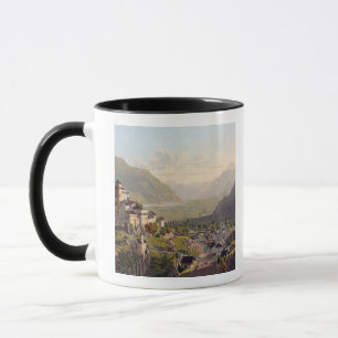 Ansicht von Sion, Illustration 'von der Reise Tasse