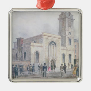 Ansicht von St Bartholomew Kirche Silbernes Ornament