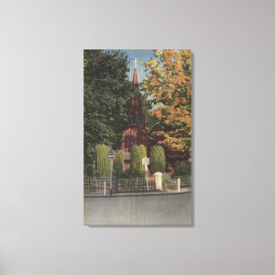 Ansicht von St- JamesEpiskopale Kirche Leinwanddruck
