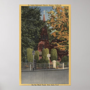 Ansicht von St- JamesEpiskopale Kirche Poster