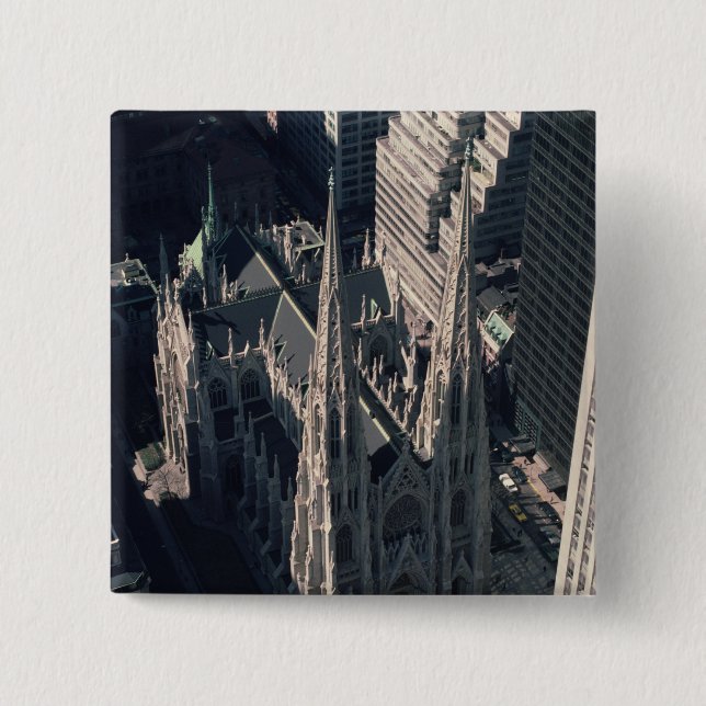 Ansicht von St Patrick Kathedrale Button (Vorderseite)
