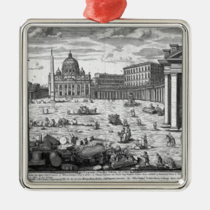 Ansicht von St Peter, Rom Silbernes Ornament