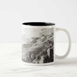 Ansicht von Tarquinia und von Corneto Zweifarbige Tasse