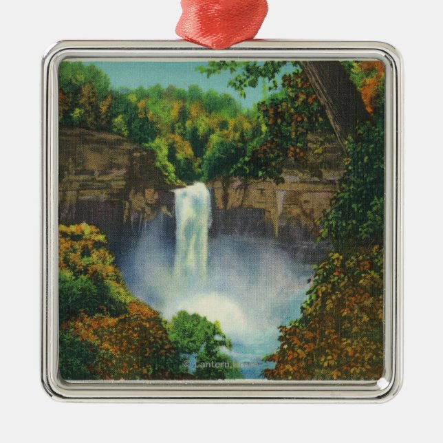 Ansicht von Taughannock Fällen, 215 Fuß hoch Ornament Aus Metall (Vorne)
