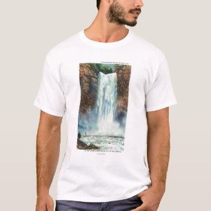 Ansicht von Taughannock fällt von der Unterseite T-Shirt