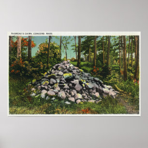 Ansicht von Thoreaus Steinhaufen Poster