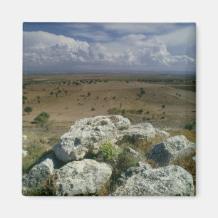 Ansicht von Troja der umgebenden Landschaft Magnet