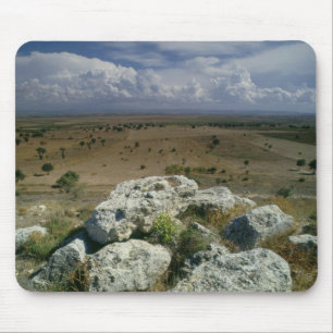 Ansicht von Troja der umgebenden Landschaft Mousepad