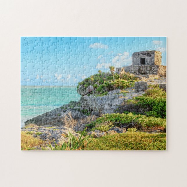 Ansicht von Tulum-Ruinen, Gott des Wind-Tempels, (Horizontal)