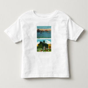 Ansicht von Ufergegend, alte Efeu-Hütte auf Kleinkind T-shirt
