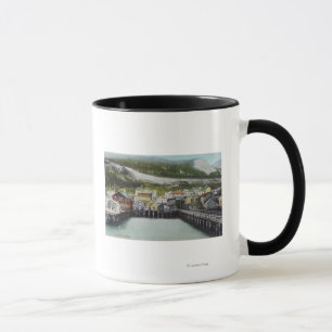 Ansicht von Ufergegend u. von TownDouglass, AK Tasse