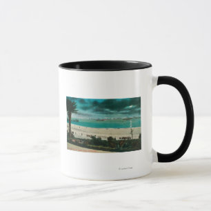 Ansicht von US-Kriegsschiffen im OceanSanta Cruz, Tasse