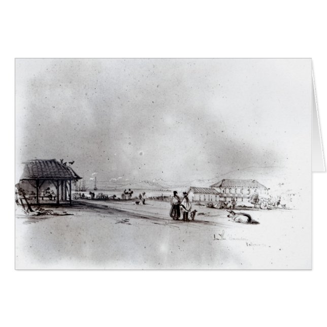 Ansicht von Valparaiso, 1834 (Vorderseite (Horizontal))