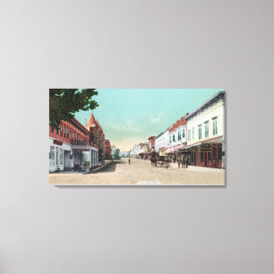 Ansicht von viertem StreetSan Rafael, CA Leinwanddruck