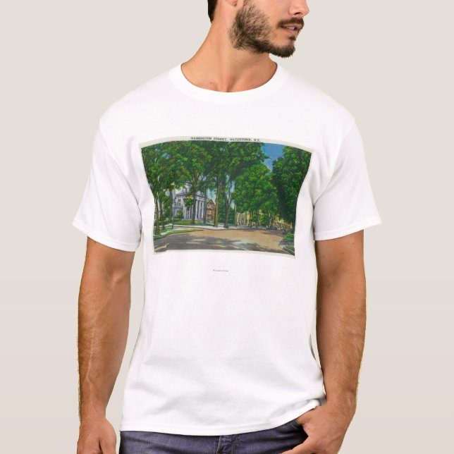 Ansicht von Washington-Straße T-Shirt (Vorderseite)