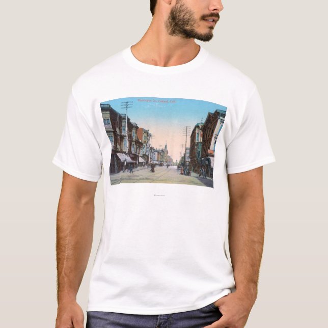 Ansicht von Washington-Straße # von 2Oakland, CA T-Shirt (Vorderseite)