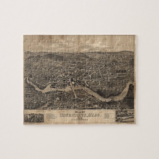 Ansicht von Watertown Massachusetts im Jahre 1879 (Horizontal)