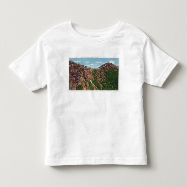 Ansicht von Whiteface Mt Gipfel Kleinkind T-shirt (Vorderseite)