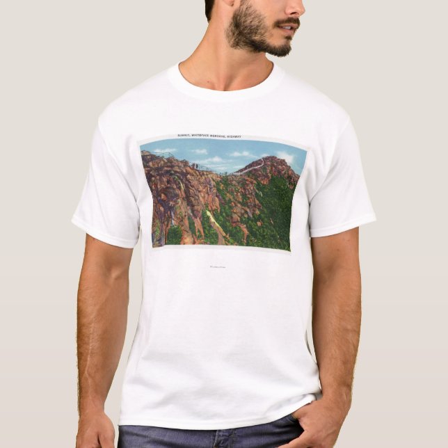 Ansicht von Whiteface Mt Gipfel T-Shirt (Vorderseite)