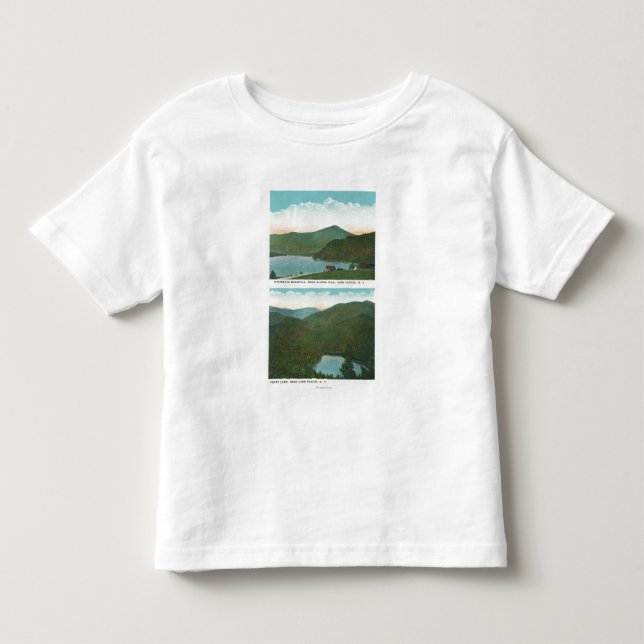 Ansicht von Whiteface Mt vom Signal-Hügel, Herz Kleinkind T-shirt (Vorderseite)