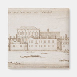 Ansicht von Whitehall, 1645 Magnet