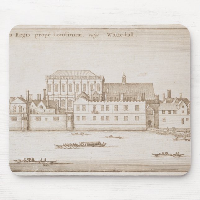 Ansicht von Whitehall, 1645 Mousepad (Vorne)