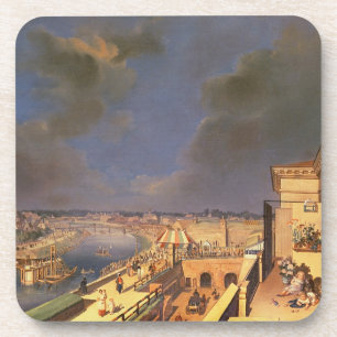 Ansicht von Wien, 1819 (Öl auf Leinwand) Untersetzer