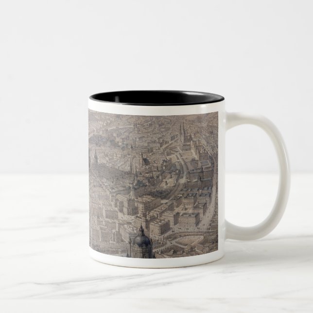 Ansicht von Wien, c.1860 Zweifarbige Tasse (Rechts)