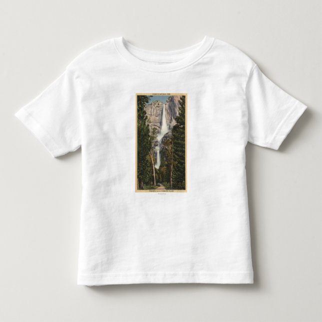 Ansicht von Yosemite Falls u. von Tal Kleinkind T-shirt (Vorderseite)