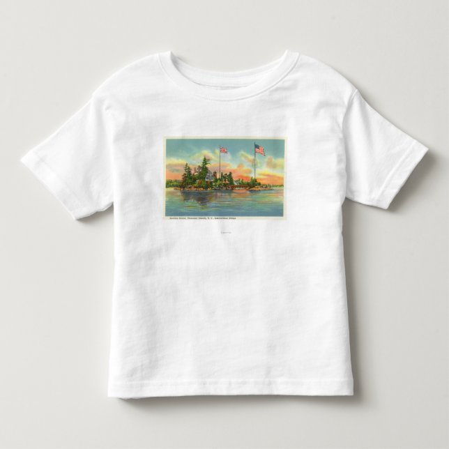 Ansicht von Zavikon Insel Kleinkind T-shirt (Vorderseite)