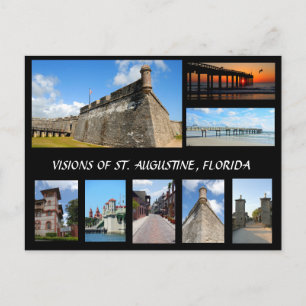 Ansichten des historischen St. Augustine, Florida Postkarte