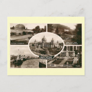 Ansichten von Belfast, Irland Vintage Postkarte